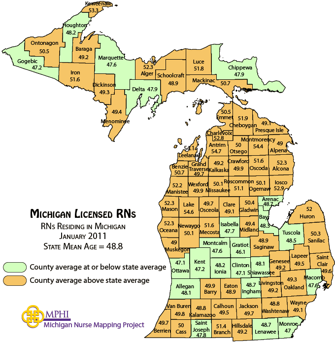 RNs mean age map